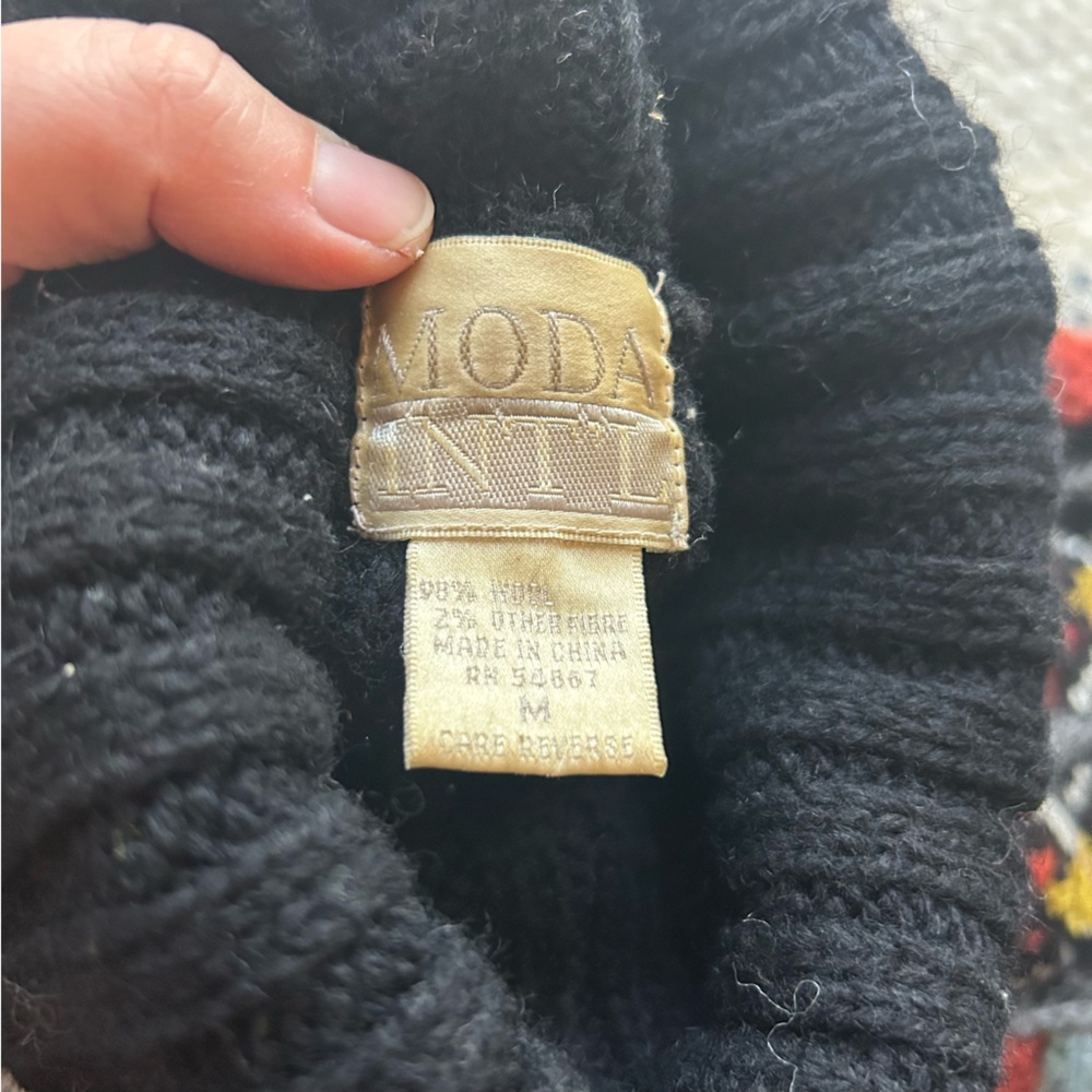 Moda International Wool Patchwork Sweater - image 3